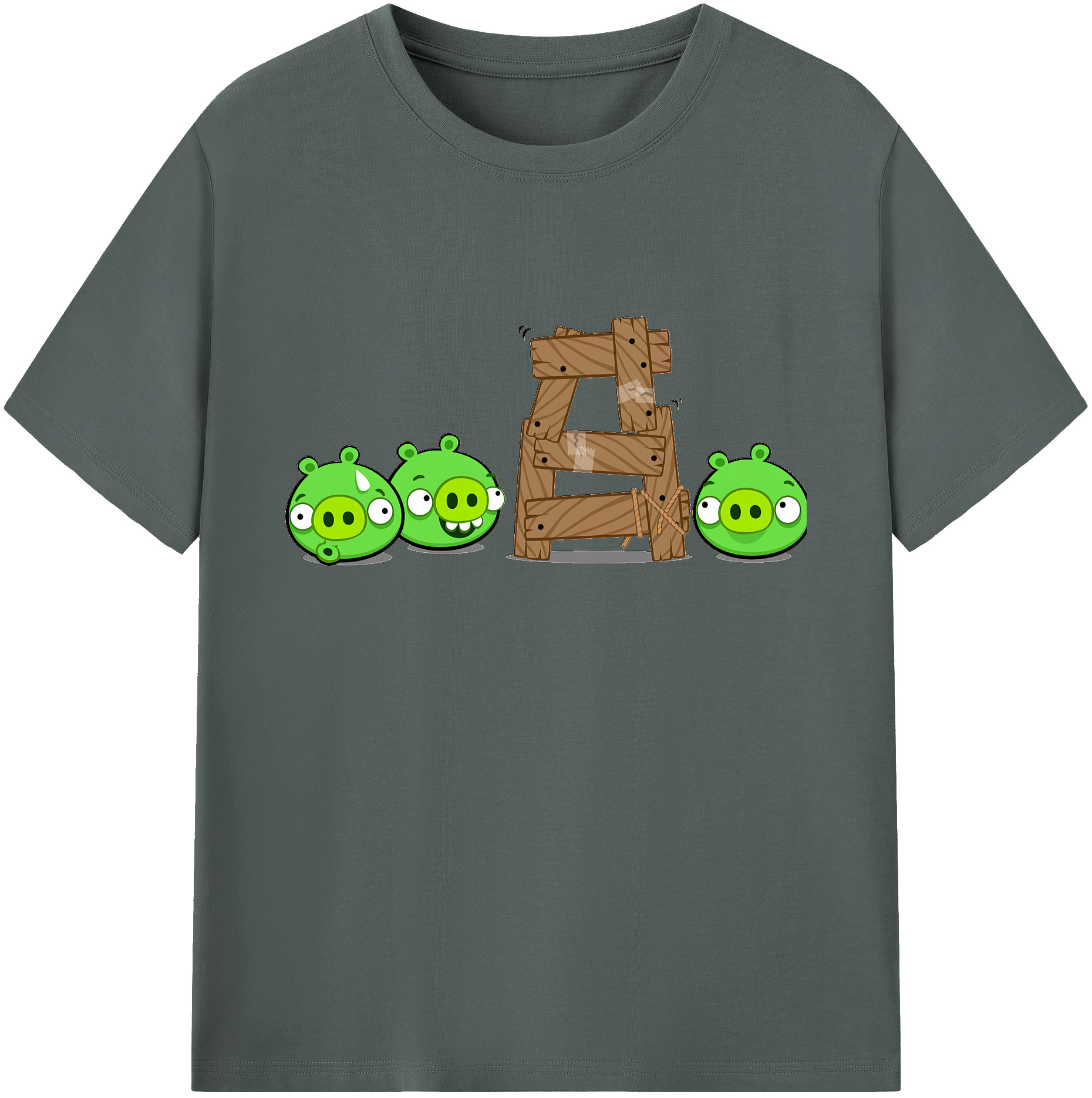（画像用） Angry Birds アングリーバード 綿100％ メンズ半袖Tシャツ｜肌触りやわらか＆通気性
